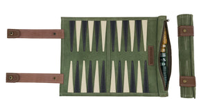 Leather Travel Backgammon Board