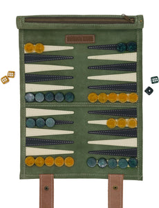 Leather Travel Backgammon Board